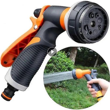 Excellent Watering Gun High Pressure 8 Modes Garden Spray Irrigation Watering Nozzle Plant Lawn Yard Watering Sprinkler Sprinkler Cleaning (1/5)