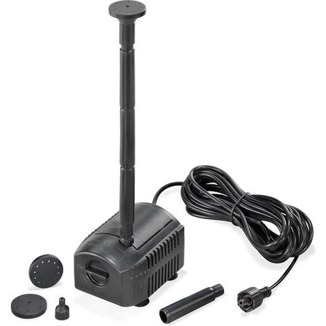 Esotec – Pompe fontaine immergée 6-9V – Débit 200-250 l/h – Protection IP68 – 5 m de câble – Pour petits bassins et panneaux solaires