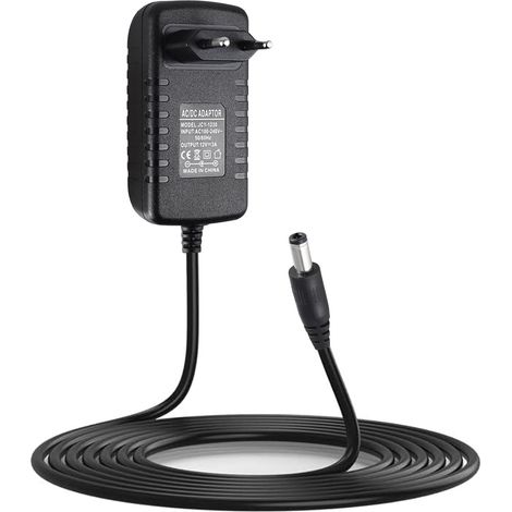 Transformateur Alimentation Universelle DC 12V 3A, 36W Adaptateur AC 100-240V 50/60HZ Universal Adapter 3000mA Max Chargeur Jack 5,5 x 2,5 mm Transformateur pour l'électronique Domestique, Noir (1/5)