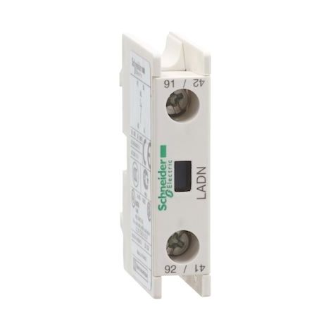 Bloc contacts auxiliaires frontaux 0F+1O bornes vis étriers TeSys D