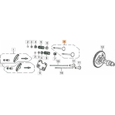 KIT DE VÁLVULAS EMAK ORIGINAL L66152426