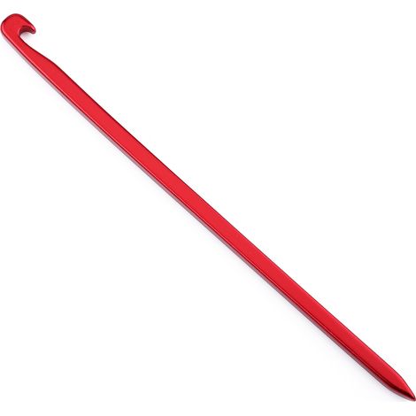 10 piquets de 16 cm en aluminium robuste pour auvent de camping, tente ou support rocheux (rouge) (1/5)
