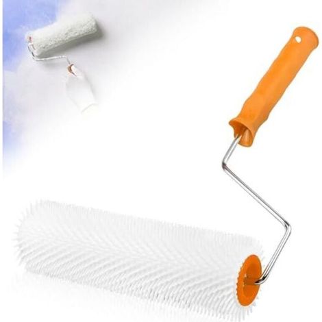 23 cm Nagelwalze zum Ausgleichen von Spachtelmasse, Belüftungswalze, Nagellänge: 14 mm, Kunststoff-Belüftungswalze, Nagelwalze, manuelle Nagelwalze