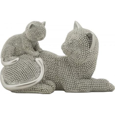 GATTO SPARKY CON CUCCIOLO CM 19X9X13