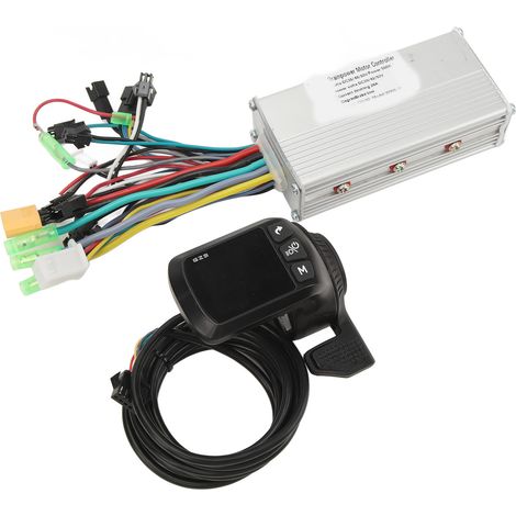 Kit contrôleur sans balais 36V 48V 60V 500W 28A 3 modes, onde sinusoïdale, étanche et dissipateur de chaleur (1/5)