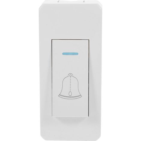Bouton Poussoir Sonnette Avec Prolongateur Compact 9X4X3Cm Pour Contrôle D'accès Montage En Saillie Usage Bureau Et Maison (1/5)