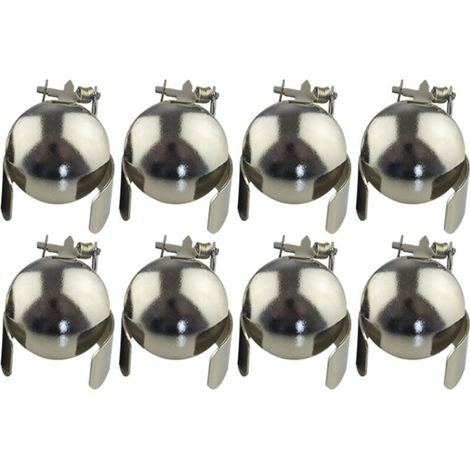 Estintore per candele completamente automatico in ferro zincato, anti-doratura, coperchio estintore automatico per candele, anello per candele, estingue in sicurezza la fiamma della candela, 8 pezzi