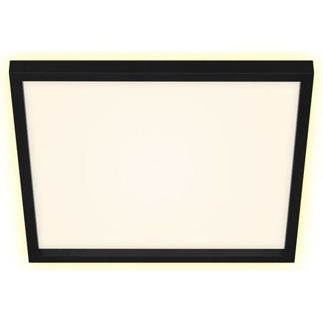 LED Deckenleuchte Hintergrundbeleuchtung 22 W schwarz Kunststoff Briloner