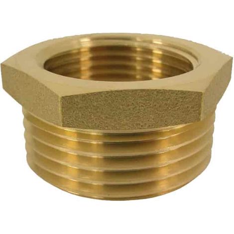 Messing Reduzierstück, Gewindefitting, 1" AG x 1/2" IG
