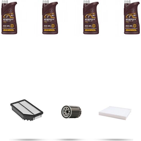 Kit tagliando 3 FILTRI e 4L OLIO compatibile con Hyundai ix20 1.4 16v 66kw dal 2010 (1/4)