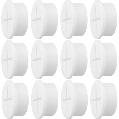 Office cable sheathing, 25mm soft rubber and silicone tubing, suitable for office desks, tables and other furniture, white (12-pack).