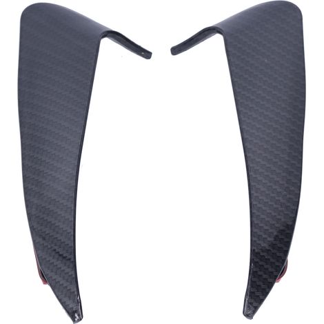 Modification de voiture : Ailerons de pare-chocs arrière gauche et droit, lames d'air, texture fibre de carbone pour Mercedes-Benz Classe C W205 C180 C200. (1/5)
