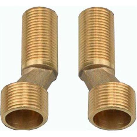 Raccord de circulation d'irrigation, raccord décalé pour robinet de douche de salle de bain, réducteur d'angle en laiton, bras pivotant réglable, raccord décalé 1/2 3/4, raccord décalé 2/2 3/4, doré (1/4)