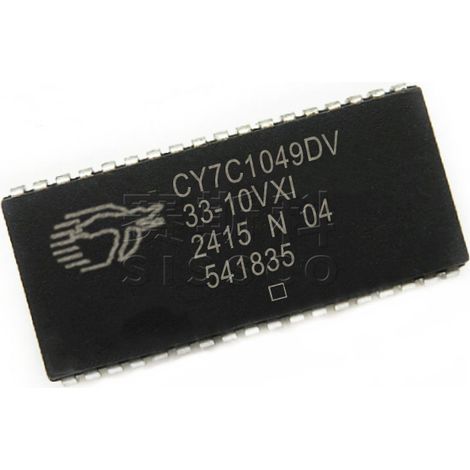 CY7C1049DV33-10VXI Electronic component chip IC, 5 units of electronic component chip, 5 units shipped.