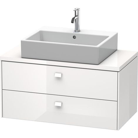 Meuble bas console BRIOSO poignée chromé 442x920x480mm pinède