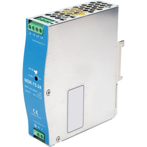 Alimentation à découpage BERM pour automate NDR-75-24 75W 24V 3.2A entrée 100-240VAC (1/5)