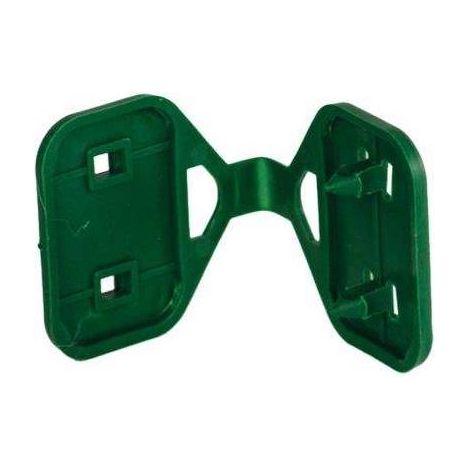 Placas de fijación con 2 puntas, 50 piezas verdes