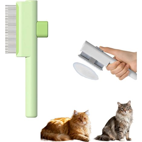 Brosse pour Animaux，Brosse pour Chats & Chiens，Enlève 95% des Poils Morts, Douceur Garantie pour Un Pelage sain