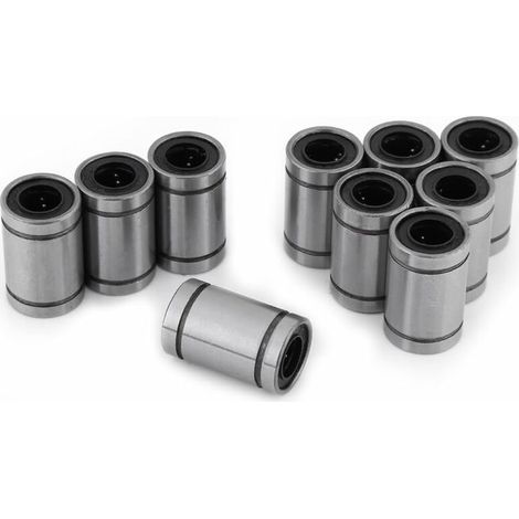 [JAMAIS UTILISÉ]10pcs LM8UU 8mm Roulement à Billes Linéaire Double Bague Scellée pour Rod 3D Imprimante CNC Pièces (1/5)