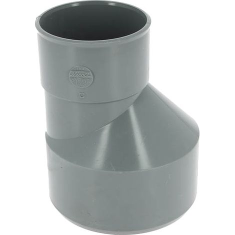 Nicoll – Réduction extérieure excentrée mâle-femelle Ø125/80 – PVC lisse pour éviter les impuretés – Classement feu NF-M1 – Raccord évacuation (1/3)