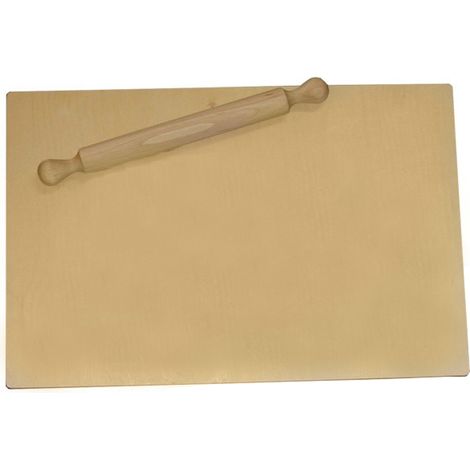 ASSE DA PASTA IN LEGNO CON MATTARELLO cm. 50x30x1,2