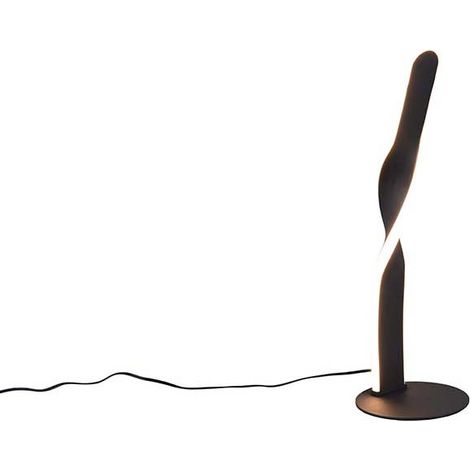Tischleuchte LED Nachttischlampe Schnurschalter Leselampe schwarz H 40,5 cm