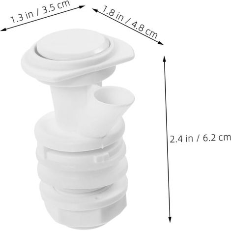 Robinet Distributeur D'eau En Plastique Bouton-poussoir Compatible Carafe Et Fontaine Pièces De Distributeur D'eau Lot De 2 Pour Usage Quotidien (1/5)
