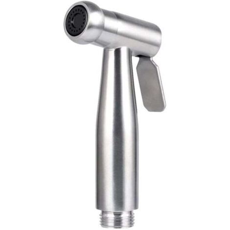 Pulvérisateur de toilette pour bidet/pulvérisateur à main en acier inoxydable avec crochet, facile à installer, pour l'hygiène personnelle et le pulvérisateur de WC à basin (1/5)