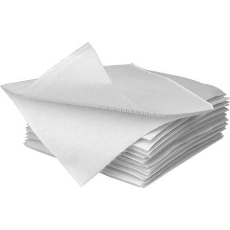 Klett-Pads 10 Stück, selbstklebend, 10x10cm, weiß (1/2)