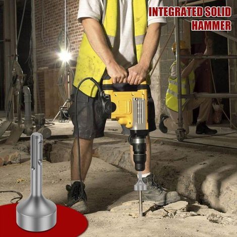 3 Embouts de Tournevis pour Tige de Terre SDS plus, Douille Monobloc pour Tige de Terre, Usage Commercial et Industriel,Argent (1/5)