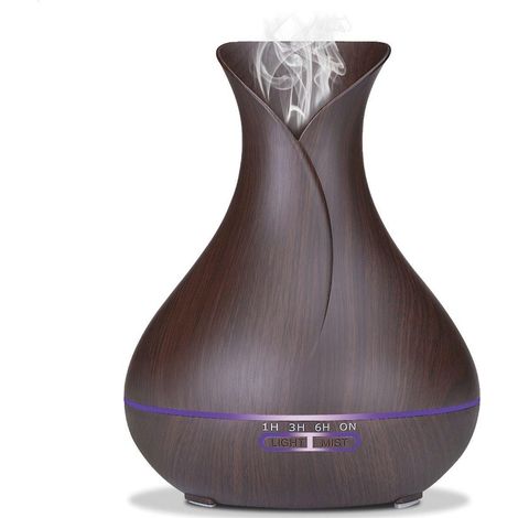 Platinet PADYM010DW diffuseur bois foncé 400 ml LED