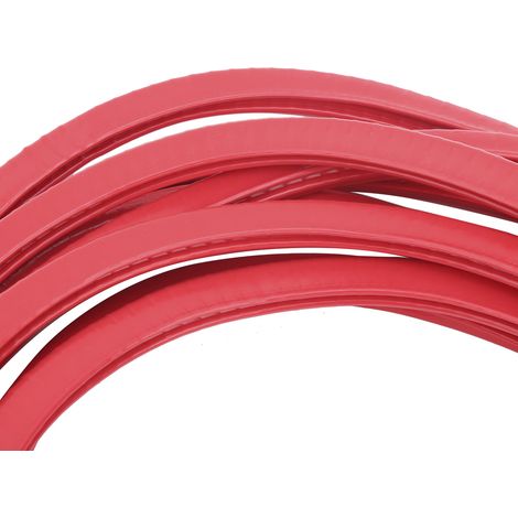 Joints d'étanchéité et bandes anti-collision pour portières de voiture, rouges, sans adhésif. (1/5)