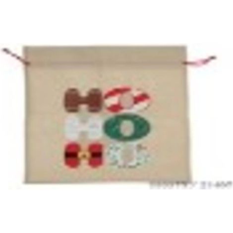 BOLSA DE YUTE DE NAVIDAD 50X70CM TEXTO HO - Feeric lights & christmas (1/2)