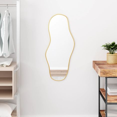 Miroir mural,Miroir déco Doré 80x35 cm CFW76679 (1/5)