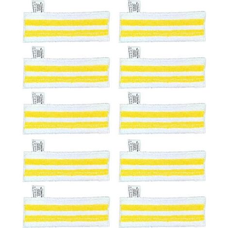 Lot de 10 chiffons de rechange en microfibre pour balai vapeur Karcher Easyfix SC2 SC3 SC4 SC5 (1/5)