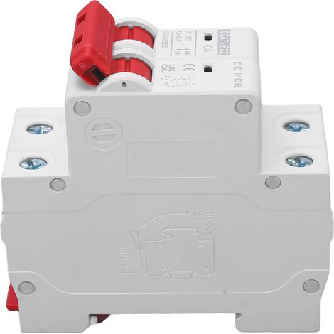Disjoncteur DC 2P 6A 500V, Déclenchement Électromagnétique Rapide, Extinction d'Arc Efficace, Protection Photovoltaïque Miniature (1/5)