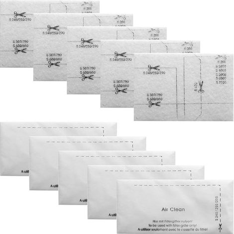 Lot de 10 filtres pour aspirateur Miele, compatibles avec Miele Complete C1, C2, C3, Compact C1/2, Dynamic U1, S8340, S200-S899, (5 filtres de protection du moteur et 5 filtres d'évacuation (1/5)