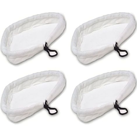 Lavable Durable Chiffons de Rechange pour Balai Vapeur Lot de 4 Chiffons de Rechange pour Balai Vapeur Tampons de Rechange pour nettoyeurs Vapeur de Forme Triangulaire pour de Nombreux (1/5)