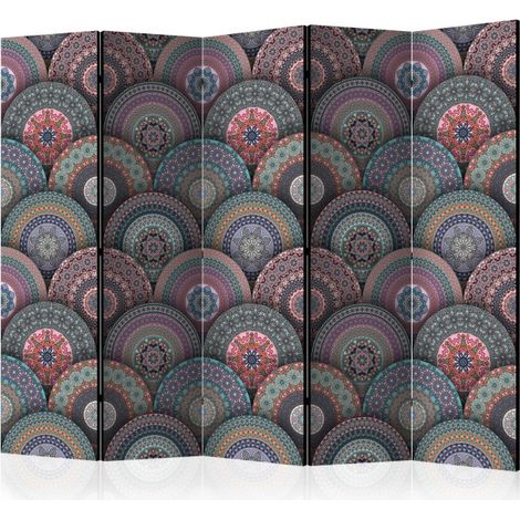 Paravent 5 Volets "Oriental Kaleidoscope" 172x225cm (1/2)