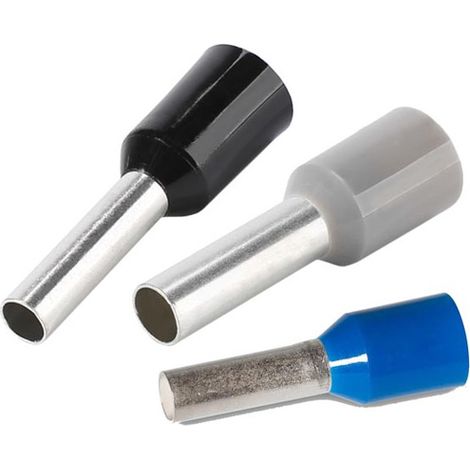Embout isolé électrique 2.5mm² – Pour fils souples 0,5mm² à 95mm² – Sachet de 100 – Cuivre étamé pour connexion durable – Hilpress