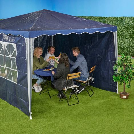 Ensemble de panneaux lateraux pour tonnelle tissu pe resistant aux intemperies 209053190