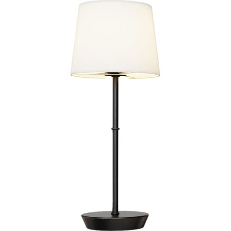 Lampe de Chevet Sans Fil, 5000mAh Lampe de Table Rechargeable Ampoules RGB Magnétiques Dimables et Télécommande, LED Lampes Tactile pour Chambre Chevet Salon Restaurant (Noir) (1/5)