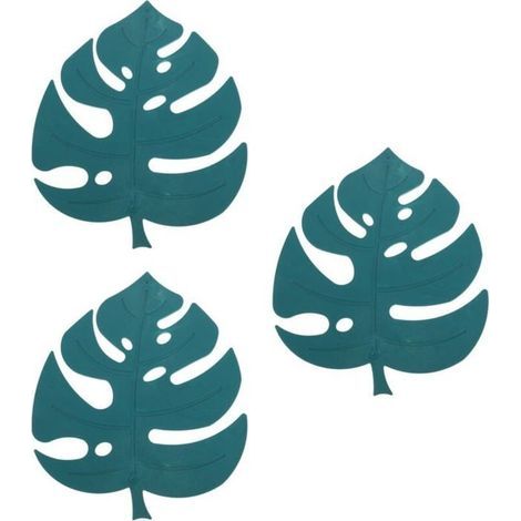 Set mit 3 blattförmigen, wärmeisolierenden Matten, rutschfesten Unterlagen für Öfen, Tischsets für Zuhause (1/5)