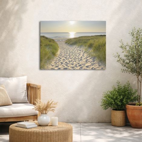 Tableau de jardin Dans les dunes 70 x 50cm Beige, bleu (1/5)