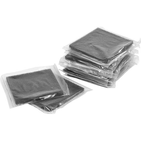 Filtres à charbon actif pour extracteur de fumée de soudure - Lot de 10, dimensions 13x13 cm (1/5)