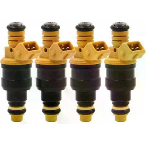 Kit de 4 injecteurs de carburant pour voiture 0280150762, compatible avec Peugeot 405, 505, Volvo 240, 244, 245, 740, 780, 940 (19L, 22L, 23L).