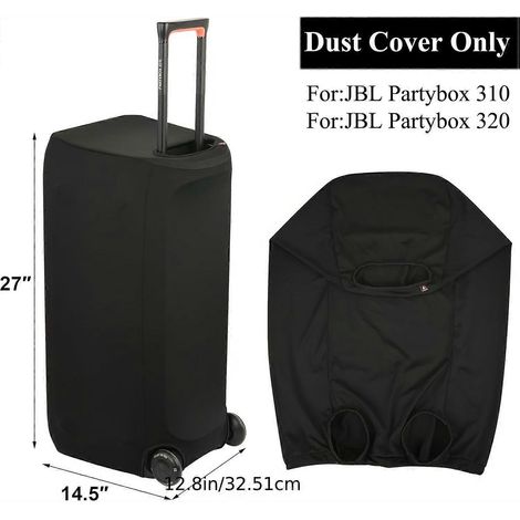 Housse de protection anti-poussière pour enceinte portable 310/320, en spandex extensible avec bande élastique pour un ajustement parfait. (1/5)