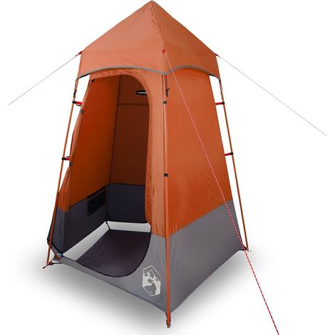 Tente de toilette orange imperméable
