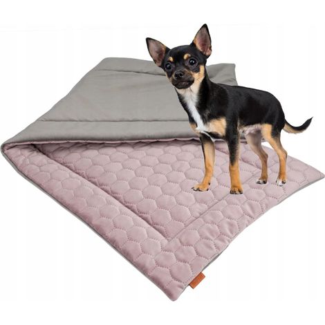 Colchón fino MAT para caseta de perro, 140x70 cm, ROSA (1/5)