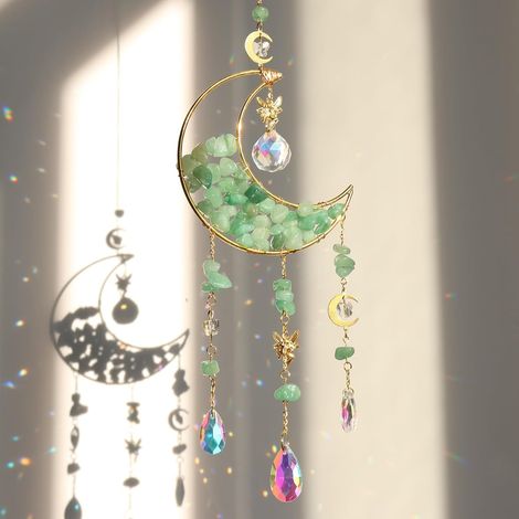 Soleil en Cristal, Pendentif Prismatique Coloré, Suncatcher, Décoration Ornementale, Fabricant d’Arc-en-Ciel Suspendu pour Fenêtre ou Jardin